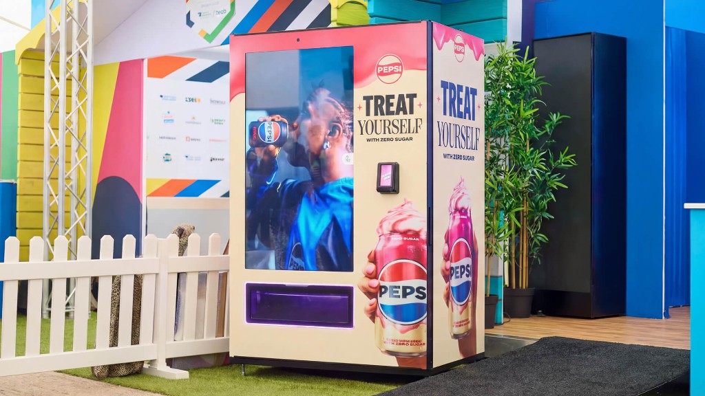 A branded Bright.Blue activation at an event